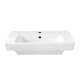 Pedestal Lavatory Top with Single Faucet Hole without Pedestal Leg in White