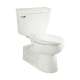 Commercial Elongated Pressue Assisted Two Piece 1.1 GPF Elongated Toilet in White