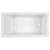 60 in. x 30 in. Bathtub with Above Floor Rough-in, Built-in Apron, and Right Drain in White