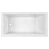 60 in. x 30 in. Bathtub with Above Floor Rough-in, Built-in Apron, and Left Drain in White