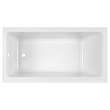 60 in. x 30 in. Bathtub with Above Floor Rough-in, Built-in Apron, and Left Drain in White