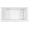 60 in. x 32 in. Bathtub with Above Floor Rough-in, Built-in Apron, and Right Drain in Arctic