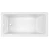 60 in. x 32 in. Bathtub with Above Floor Rough-in, Built-in Apron, and Left Drain in Arctic