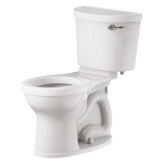 Champion(R) PRO Two-Piece 1.28 gpf/4.8 Lpf Chair Height Round Front Right-Hand Trip Lever Toilet Less Seat, 211BA105.020