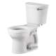 Champion(R) PRO Two-Piece 1.28 gpf/4.8 Lpf Chair Height Round Front Right-Hand Trip Lever Toilet Less Seat, 211BA105.020