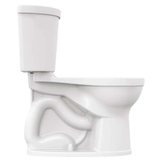 Champion(R) PRO Two-Piece 1.28 gpf/4.8 Lpf Chair Height Round Front Right-Hand Trip Lever Toilet Less Seat, 211BA105.020