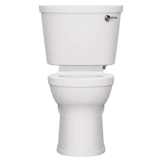 Champion(R) PRO Two-Piece 1.28 gpf/4.8 Lpf Chair Height Round Front Right-Hand Trip Lever Toilet Less Seat, 211BA105.020