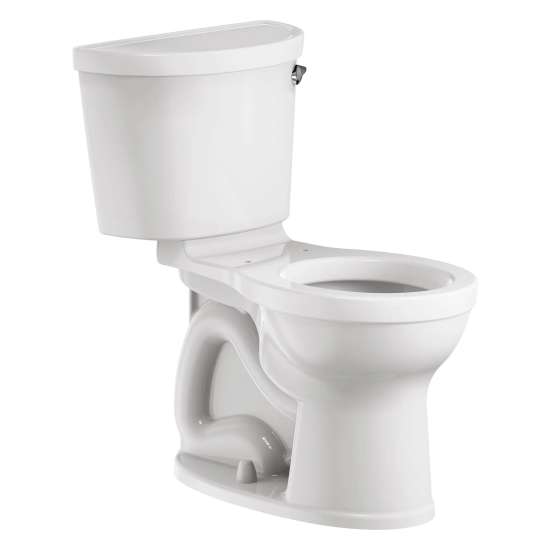 Champion(R) PRO Two-Piece 1.28 gpf/4.8 Lpf Chair Height Round Front Right-Hand Trip Lever Toilet Less Seat, 211BA105.020