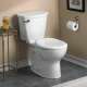 Cadet Pro 1.28 GPF 2-Piece Round Front Toilet With 12-In Rough-In