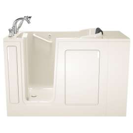 2848.609.AL-M As Walk In Tubs 28-in. x 48-in. Walk-In Air Spa Bathtub with Left-Hand Drain and Tub Faucet
