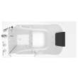 3052.609.CLW As Walk In Tubs 30-In X 52-In Walk-In Air Spa And Whirlpool Massage Bathtub With Left Hand Drain