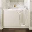 3052.609.SR-M As Walk In Tubs 30-in. x 52-in. Walk-In Soaking Bathtub with Right-Hand Drain and Tub Faucet