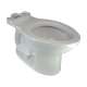 Right Height Elongated Toilet Bowl Only, in White