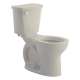 Right Height Round Front 1.28 Gpf 2-Piece Toilet, in Linen
