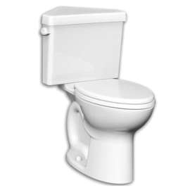 Two-Piece 1.28 GPF Round Toilet Without Seat - In Multiple Colors