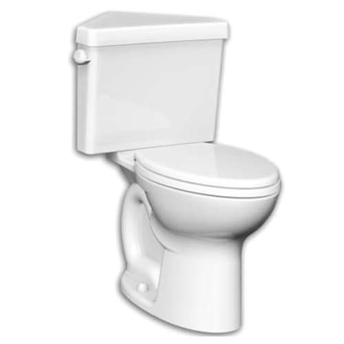 Triangle Cadet Pro Right Height Round Front Toilet without Seat in White