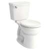 Portsmouth Right Height Round Front 1.28 Gpf 2-Piece Toilet, in White