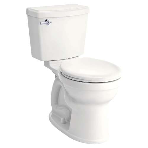 Portsmouth Right Height Round Front 1.28 Gpf 2-Piece Toilet, in White