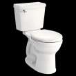 Portsmouth Right Height Round Front 1.28 Gpf 2-Piece Toilet, in White