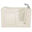 3060.509.CRL 30-in. x 60-in. Walk-In Air Spa and Whirlpool Massage Bathtub with Right-Hand Drain and Tub Faucet in Linen