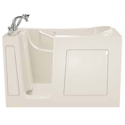 3060.509.CLL 30-in. x 60-in. Walk-In Air Spa and Whirlpool Massage Bathtub with Left-Hand Drain and Tub Faucet in Linen