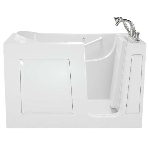 3060.509.CRW 30-in. x 60-in. Walk-In Air Spa and Whirlpool Massage Bathtub with Right-Hand Drain and Tub Faucet in White