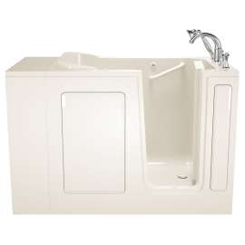 Gelcoat Wit 28-In X 48-In Walk-In Whirpool Massage Bathtub With Right Hand Drain