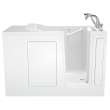 28-in. x 48-in. Walk-In Air Spa Bathtub with Right-Hand Drain and Tub Faucet in White