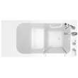 28-in. x 48-in. Walk-In Soaking Bathtub with Right-Hand Drain and Tub Faucet in White