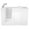 28-in. x 48-in. Walk-In Whirlpool Massage Bathtub with Left-Hand Drain and Tub Faucet in White