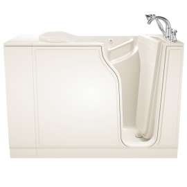 Gelcoat Wit 30-In X 52-In Walk-In Air Spa And Whirlpool Massage Bathtub With Right Hand Drain