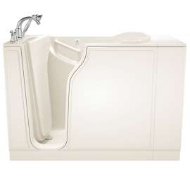 3052.509.WL-M Gelcoat Wit 30-in. x 52-in. Walk-In Whirlpool Massage Bathtub with Left-Hand Drain and Tub Faucet