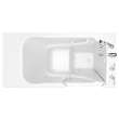 30-in. x 52-in. Walk-In Soaking Bathtub with Right-Hand Drain and Tub Faucet in White