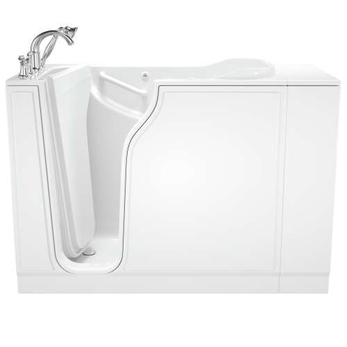 30-in. x 52-in. Walk-In Air Spa Bathtub with Left-Hand Drain and Tub Faucet in White
