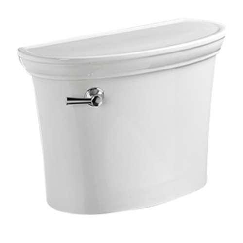 Right Height Elongated Toilet Tank in White