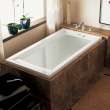 60-in. x 32-in. Deep Soak Air Bathtub with Center Drain in White