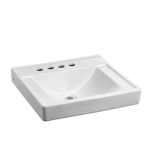 Everclean Wall-Hung Bathroom Sink with 4