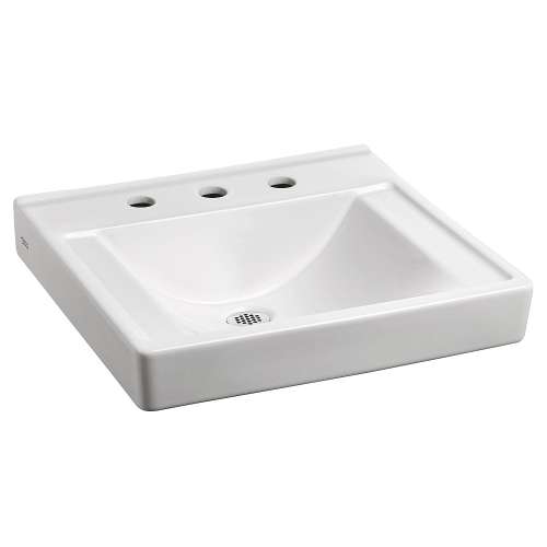 Everclean Wall-Hung Bathroom Sink with 8