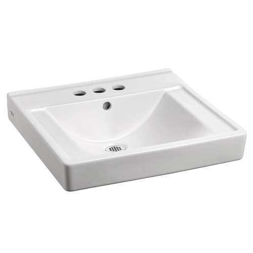 Everclean Wall-Hung Bathroom Sink with 4