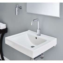 Everclean Wall-Hung Bathroom Sink with Center Hole Only in White