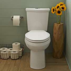 H2Option Dual Flush Right Height Elongated 2-Piece Toilet 0.92/1.28 Gpf