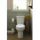 H2Option Dual Flush Right Height Elongated 2-Piece Toilet 0.92/1.28 Gpf, in Bone