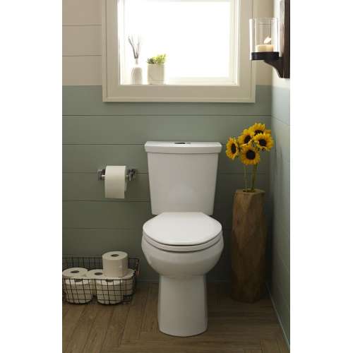 H2Option Dual Flush Right Height Elongated 0.92/1.28 Gpf 2-Piece Toilet - Lined Tank, in Linen