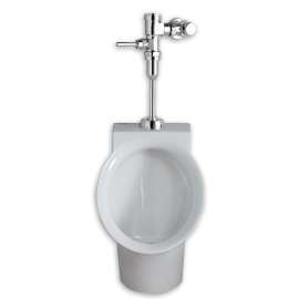 0.125 GPF Urinal System with Manual Flush Valve in White