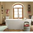 68.75-in. Soaking Bathtub for Free Standing Installations with Center Drain in White