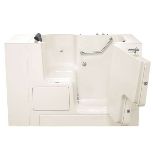 Gelcoat Wit 32-In X 52-In Walk-In Whirlpool Massage Bathtub With Right Hand Drain