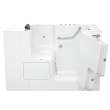 32-in. x 52-in. Outward Opening Door Walk-In Air Spa and Whirlpool Massage Bathtub with Right Door/Drain in White