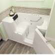 32-in. x 52-in. Outward Opening Door Walk-In Air Spa and Whirlpool Massage Bathtub with Right Door/Drain in White