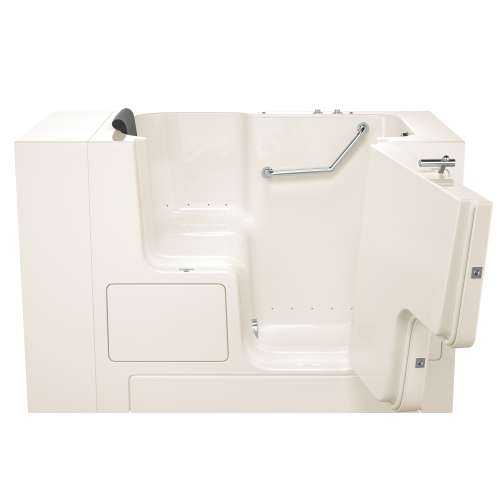 Gelcoat Wit 32-In X 52-In Walk-In Air Spa Bathtub With Right Hand Drain