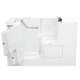 32-in. x 52-in. Outward Opening Door Walk-In Air Spa Bathtub with Left Door/Drain in White